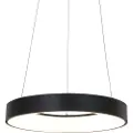 Steinhauer Design pendellampe sort inkl. dæmpbar LED - Ringlede