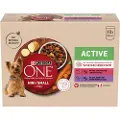 Purina One Mini Active Oksekød & And Økonomipakke: 20 x 85 g