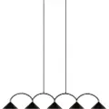 Globen Lighting - Pendel Curve 5 - Sort - Loftpendler - - Homeroom