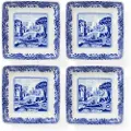 Spode - Firkantede skåle Blue Italian 7,5 cm, 4-pak - Blå - Skåle - - Homeroom