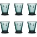 La Rochère - Vandglas mørkeblå abeille 6 glas La Rochere - Blå - Glas - - Homeroom