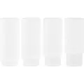 Ferm Living Long drink glas RIPPLE 300 ml, sæt med 4 stk, hvid, fast LIVING