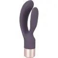 You2Toys Elegant Double - genopladelig, klitorisarm vibrator (lilla)