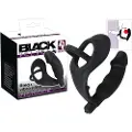 Black Velvets Black Velvet - penis- og kuglering analvibrator (sort)