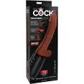 King Cock Plus 7,5 - testiklmed stabilisator vibrator (brun)