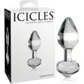 Icicles No. 44 - konisk, glas anal plug (klar)