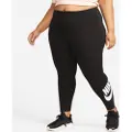 Nike Højtaljede Nike Sportswear Classics-leggings med grafik til kvinder (plus size) - sort