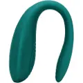 Loveline - genopladelig, vandtæt parvibrator m. fjernbetjening (grøn)