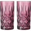 Nachtmann Longdrinkglas NOBLESSE COLORS 395 ml, sæt med 2 stk, violette, Nachtmann