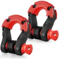 Vevor 2-pak 3/4" D ringsjækle med 7/8" skruetap 66139 lbs brudstyrke