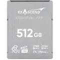 EXASCEND Cfexpress 4.0 Type B Essential Pro 512gb Hukommelseskort