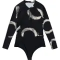 Mystic Jayde One Piece Dame Langærmet Rashguard Med Halv Lynlås