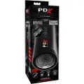 PDX Moto Blower - sugende, vibrerende masturbator (sort)