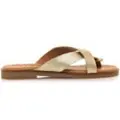 Mtng MTNGtil kvinder. 54307 Beige Alysa-sandaler i læder (40), Fast, 1-3 cm, Ingen, Casual