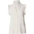 Selected Viva Sun Ruffle ærmeløs Bluse