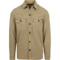 Superdry Superdrytil mænd. M4010799A Brun langærmet militærskjorte (XL), Casual, Bomuld, Lange ærmer