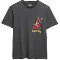 Superdry Superdrytil kvinder. W1011605A Old School Tattoo afslappet t-shirt sort (L), Casual, Bomuld, Korte ærmer