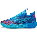 Puma MB.04 Lo Alien Skins Basketball Shoes Unisex, Shoes, Ultra Blue/Luminous Pink/Green Glare, 42