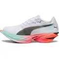 Puma FAST-R NITROâ¢ Elite 3 Running Shoes Women, Sport, White/Glowing Red/Mint Melt, 38.5