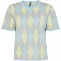 Pieces Pcfarley Harlequin Strikket Top