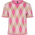 Pieces Pcfarley Harlequin Strikket Top