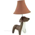 Happy Lamps Børnebordlampe gravhund brun inkl. LED - Waldi
