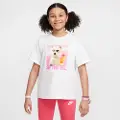 Nike Sportswear-T-shirt til større børn (piger) - hvid