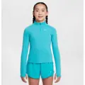 Nike Langærmet Nike Dri-FIT-top med 1/4 lynlås til piger - grøn