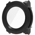 Mtp Products Garmin Instinct 3 Plastikcover med Skærmbeskyttelse Hærdet Glas - 50mm - Sort