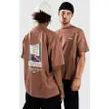 Woodbird Baine Chop T-shirt brun