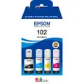 Epson 102 EcoTank - 4-colour Multipack (Black Yellow Cyan Magenta) Ink - Blækpatron Cyan