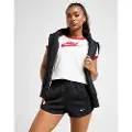Nike Sportswear Windrunner-shorts med mellemhøj talje til kvinder (5,1 cm) - sort