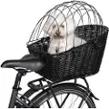 Animal Boulevard flettet cykelkurv til bagagebærer – sort