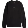 G-Star G-Startil mænd. D26033-D965-6484 Sweatshirt Checquard Pocket sort (XL), Casual, Økologisk bomuld, Bæredygtig
