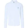 Ralph Lauren Polo Ralph Laurentil mænd. 710654408003 Ultralight pique skjorte hvid (XL), Casual, Bomuld, Klassisk, Lange ærmer