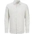 Jack & Jones Parker Linen Stripe Skjorte Med Lange ærmer