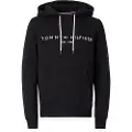Tommy Hilfiger Tommy Hilfigertil mænd. MW0MW10752 Sweatshirt Core Logo sort (M), Casual, Bomuld, Polyester, Lange ærmer