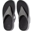 FitFlop Fitfloptil kvinder. FZ7-054 Sorte Lulu Shimmerlux-sandaler (39), 3-5 cm, Ingen, Casual