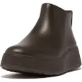 FitFlop F-mode Leather Flatform Zip Ankle Støvler