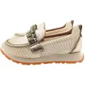 Hispanitas Hispanitastil kvinder. HV253948 Beige Kansas-mokkasiner i læder (39), Fast, 1-3 cm, Ingen, Casual