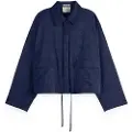 Scotch & Soda Utility Satin Skjorte Med Lange ærmer