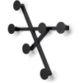 Spinder Design - Knagerække Bottoni 1 - Sort - Knager - - Homeroom