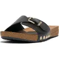 FitFlop Iqushion Adjustable Buckle Leather Klipklapper