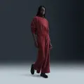 Nike Hyggelige Nike Sportswear Phoenix Plush-fleecebukser med høj talje og brede ben til kvinder - rød