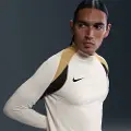 Nike Strike Dri-FIT-fodboldtræningstrøje med 1/2 lynlås til mænd - brun