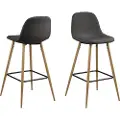AC Design - Barstol 2-pak Emelie - Grå - Barstole & -taburetter - - Homeroom