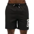 Superdry Superdrytil mænd. M3010247A 43,2 cm svømmedragt med logo Sportswear sort (XL), Badetøj, Genanvendt polister, Bæredygtig