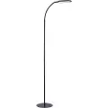 Paul Neuhaus Moderne gulvlampe sort dæmpbar inkl. LED - Kiril