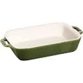 Staub Ovnfad 20 x 15 cm, grøn, keramik, Staub