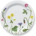 Kähler Desserttallerken HAMMERSHOI SUMMER - WILD FLOWERS 22 cm, hvid, porcelæn, Kähler